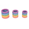 TickiT 73977 Anelli In Legno Arcobaleno - 21 Pezzi In Faggio Massiccio, Giocattolo Sensoriale Per Bambini 10+ Mesi - 4